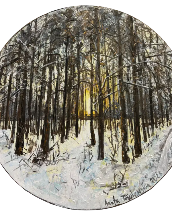 Zima tegoroczna  •  Ø 100 cm  •  Agata Topolewska